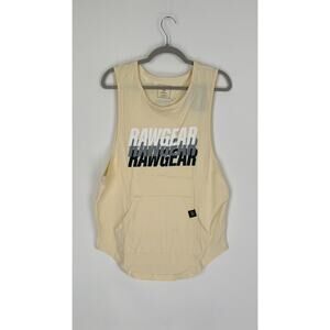 RawGear Stringer Muscle Tank Top Mens Size Medium Cream New RG329 Shirt